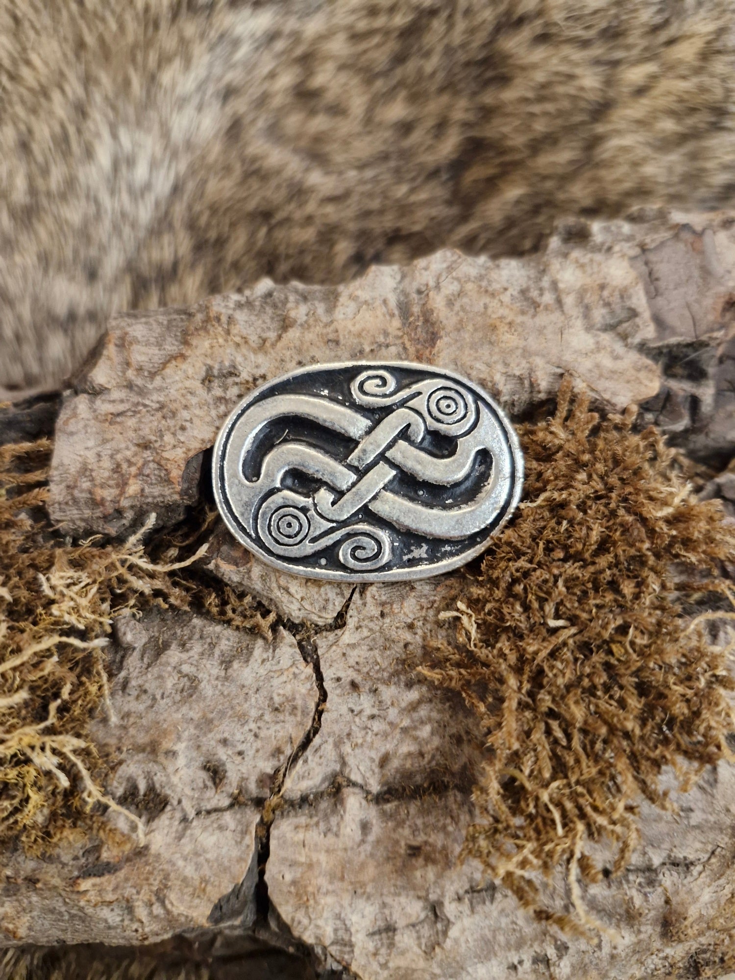 Frühmittelalter Griffabschluss/Endstück Vendel aus Bronze für DIY Messerbau