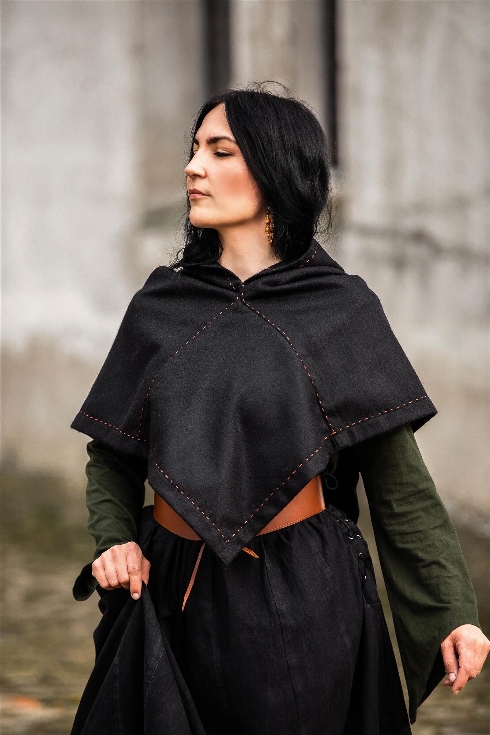 Early Medieval Hood Halfdan made of Wool