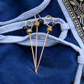 Brass Pearl Head Pins Set of 3