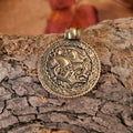 Germanen Brakteat Wotan aus Bronze