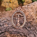 Germanen Amulett Irminsul aus Bronze