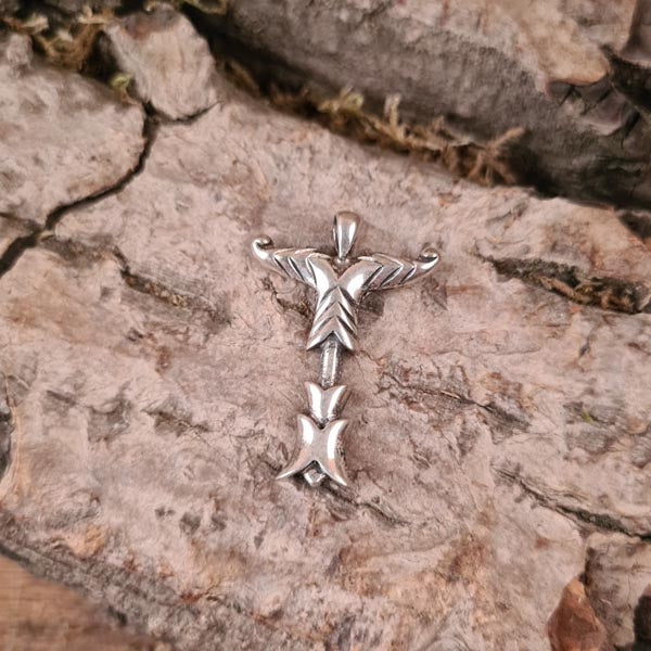 Germanen Amulett Irminsul aus Silber