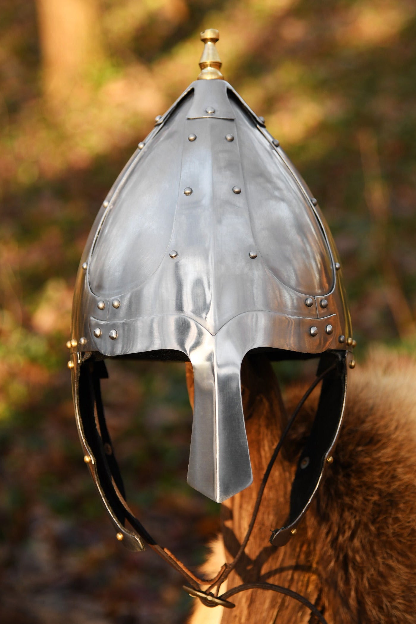 Germanen Spangenhelm mit Wangenklappen für Spätantike Reenactment