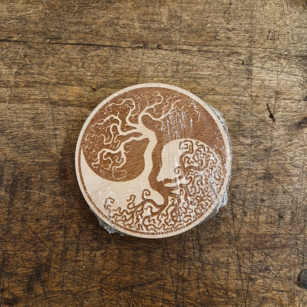 Beverage Coasters made of Beech Wood