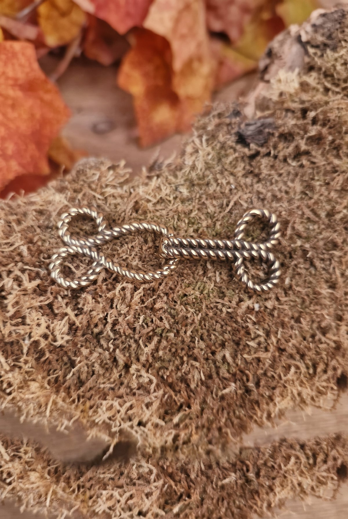 Bronze twisted dress clasp