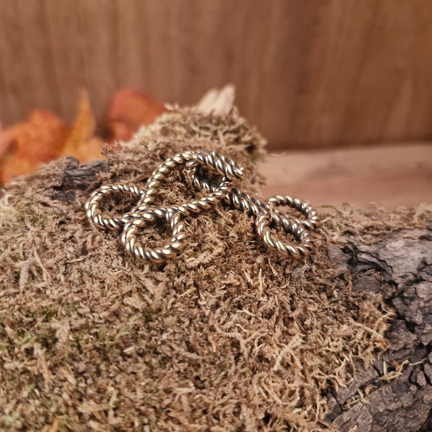 Bronze twisted dress clasp