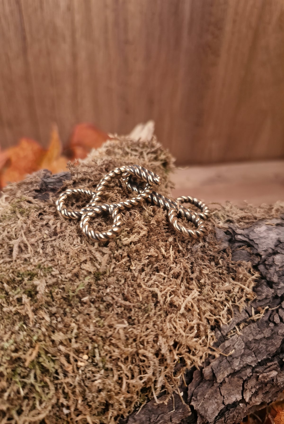 Bronze twisted dress clasp