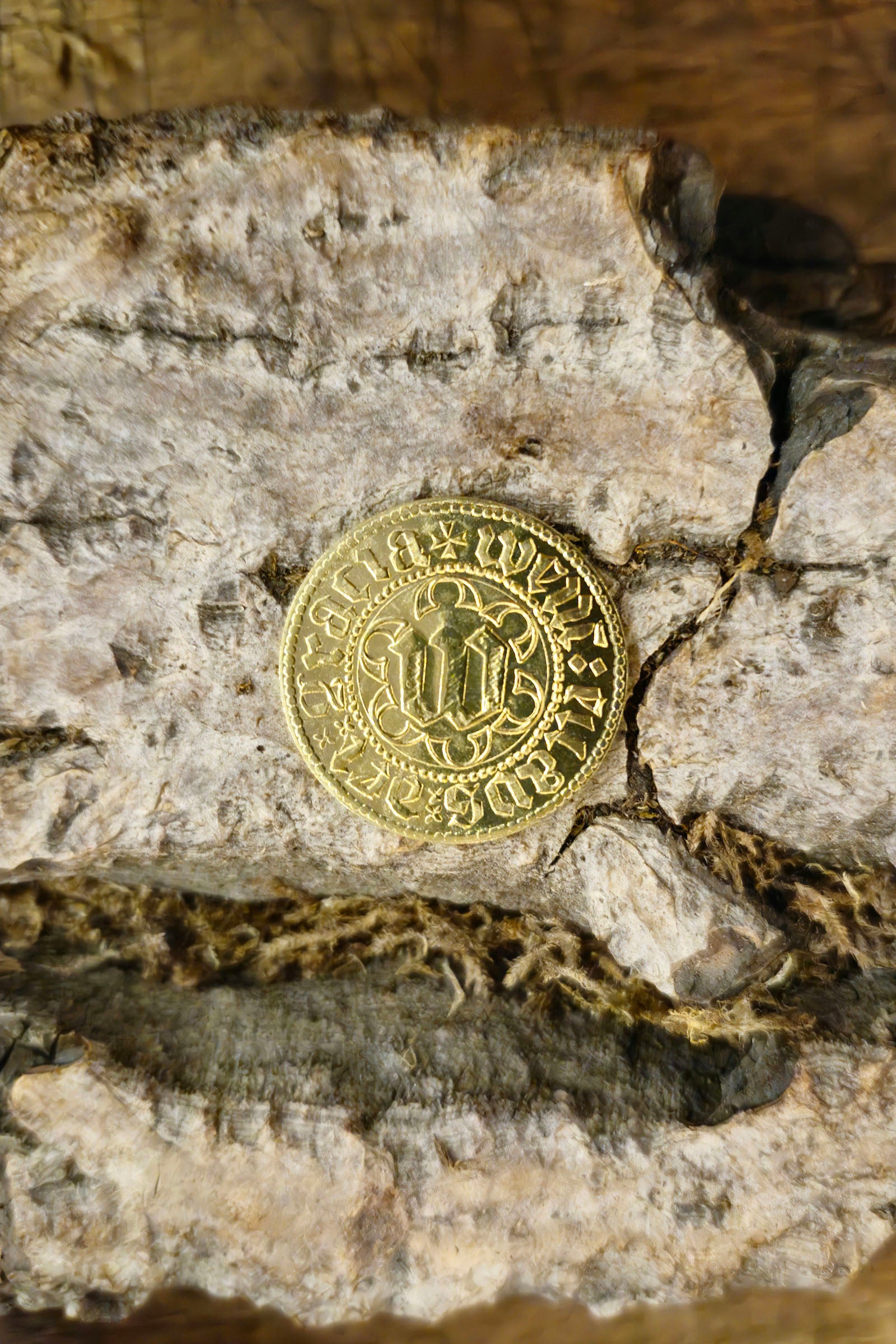 Golddukaten Wenzels IV. - Replik aus Messing