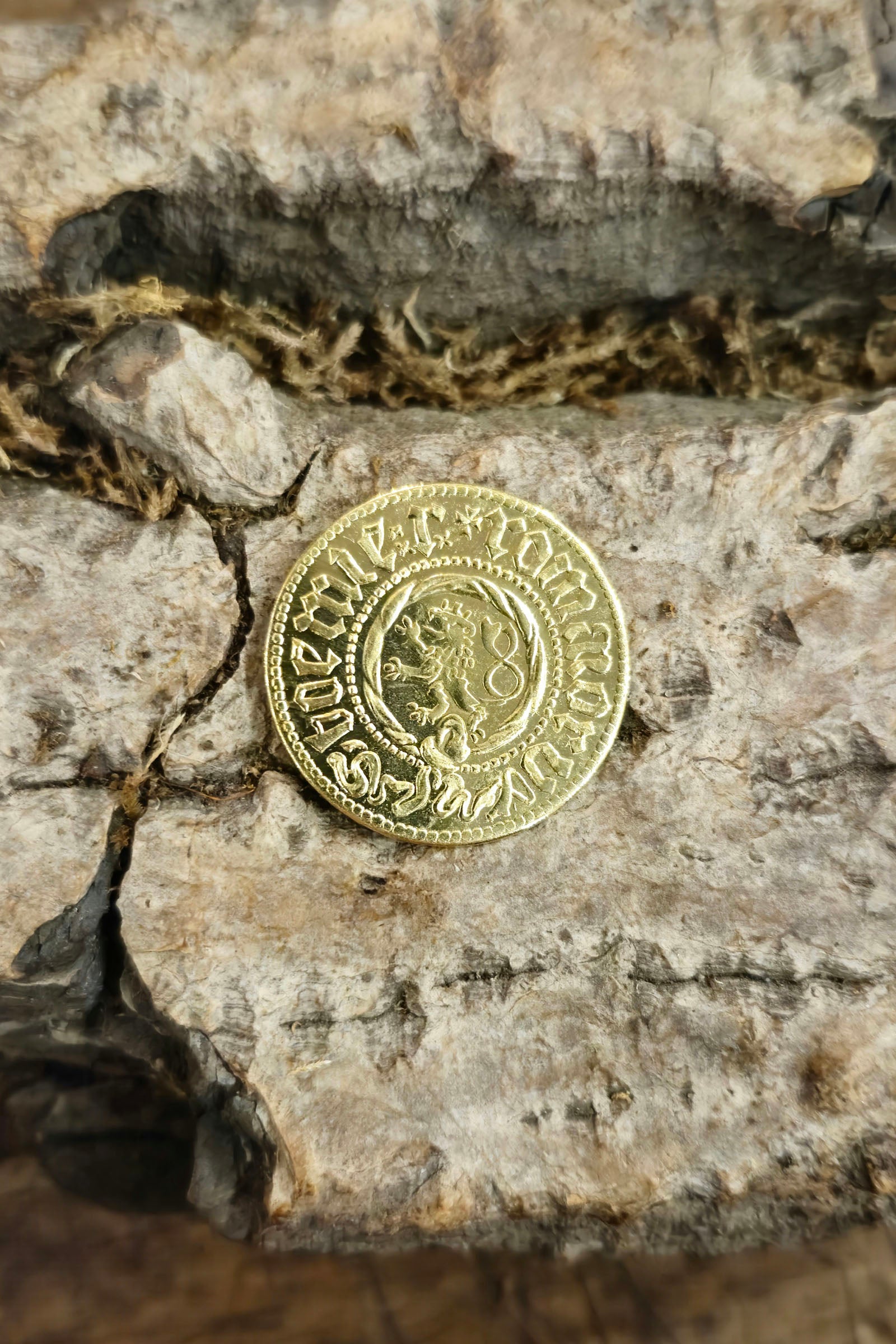 Golddukaten Wenzels IV. - Replik aus Messing