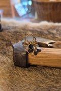 Gothic Bronzering Arachne mit Onyx