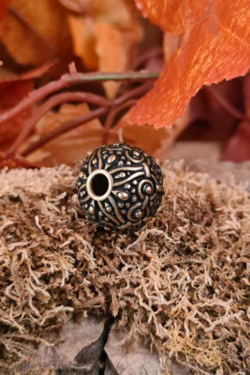Large Early Medieval Bronze Jewelry Bead