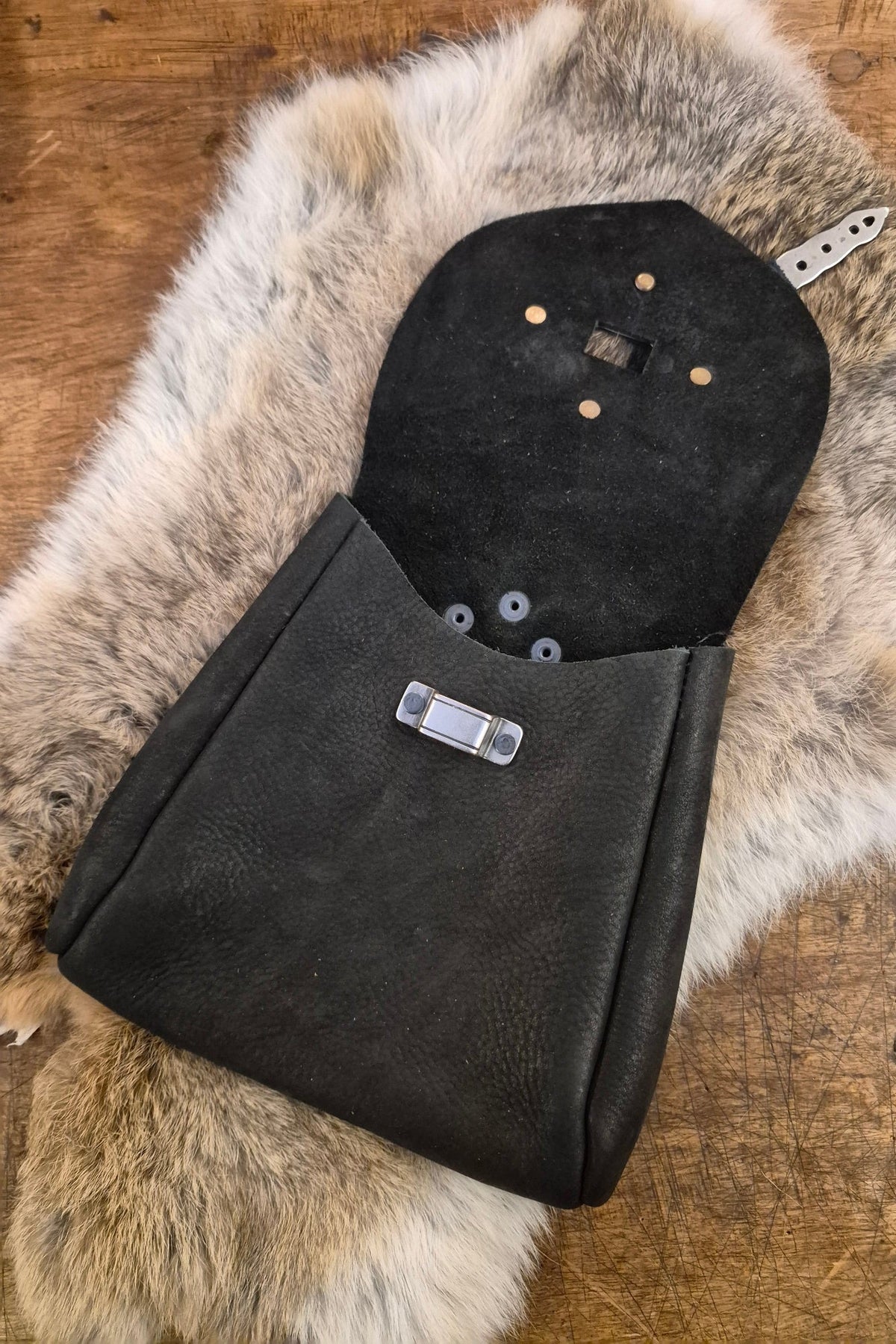 Große Wikinger Gürteltasche aus Leder