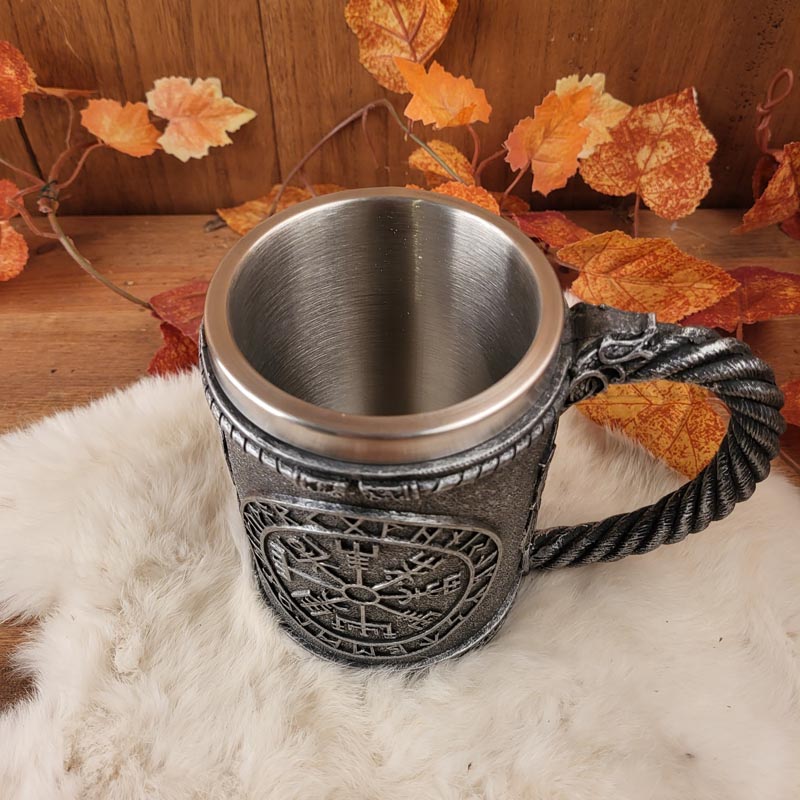 Großer Asatru Krug Vegvisir - Dekoration