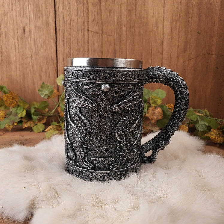 Großer Drachen Krug - handbemalt