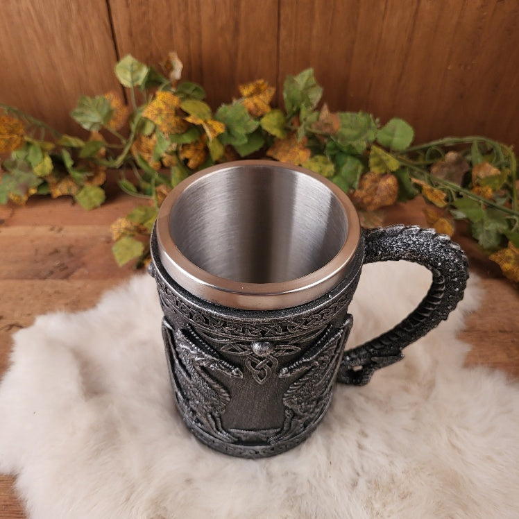 Großer Drachen Krug - handbemalt
