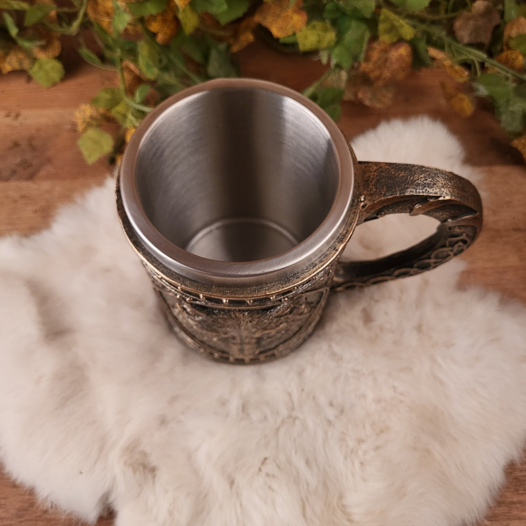 Großer Krug Wolf - handbemalt