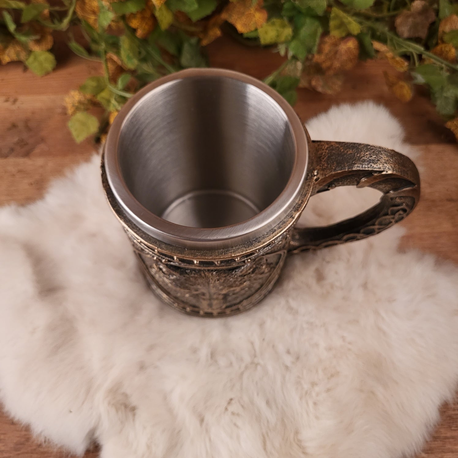 Großer Krug Wolf - handbemalt