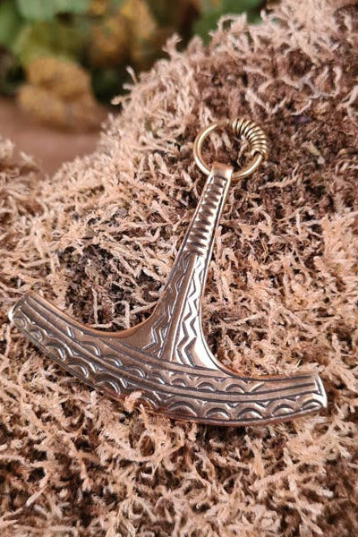 Großer Mjölnir Ukko aus Bronze - Replik