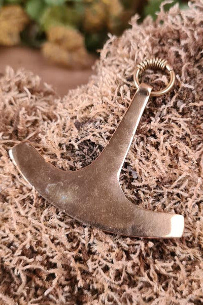 Großer Mjölnir Ukko aus Bronze - Replik