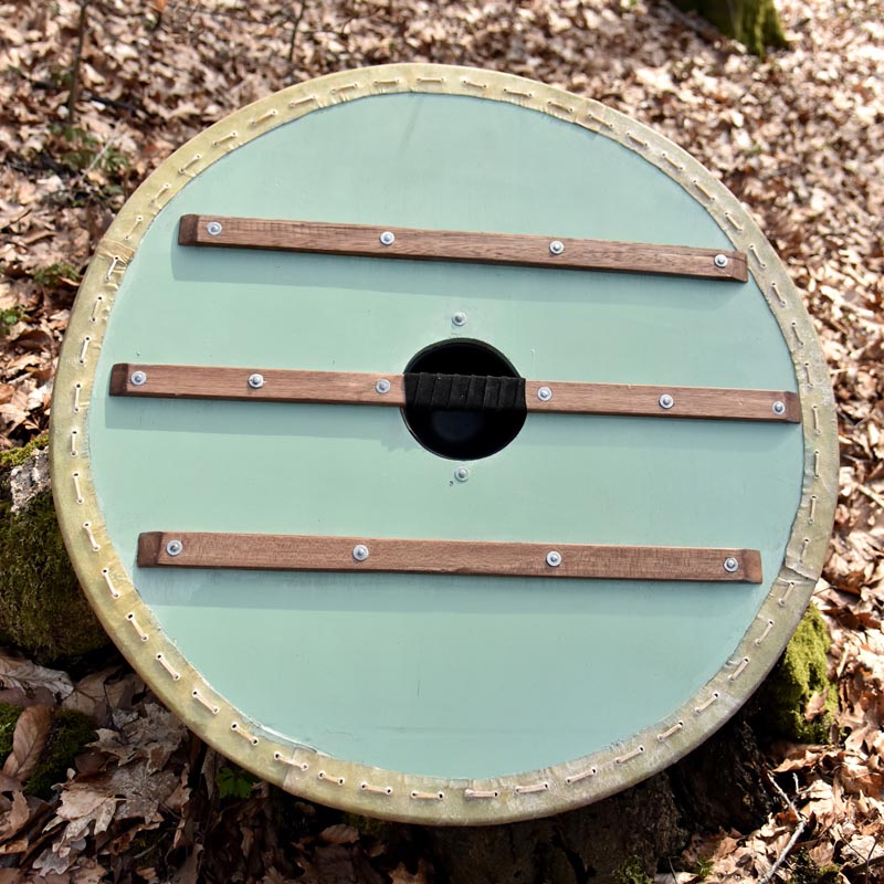 Großer Wikinger Rundschild Fenriswolf - handbemalt 80 cm