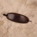 Hardwood hair clip - hand-carved