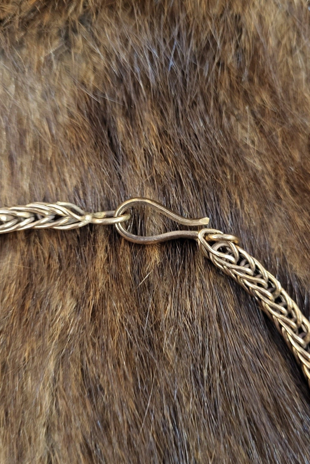 Wikinger Kette Nidhöggr aus Bronze 65 cm