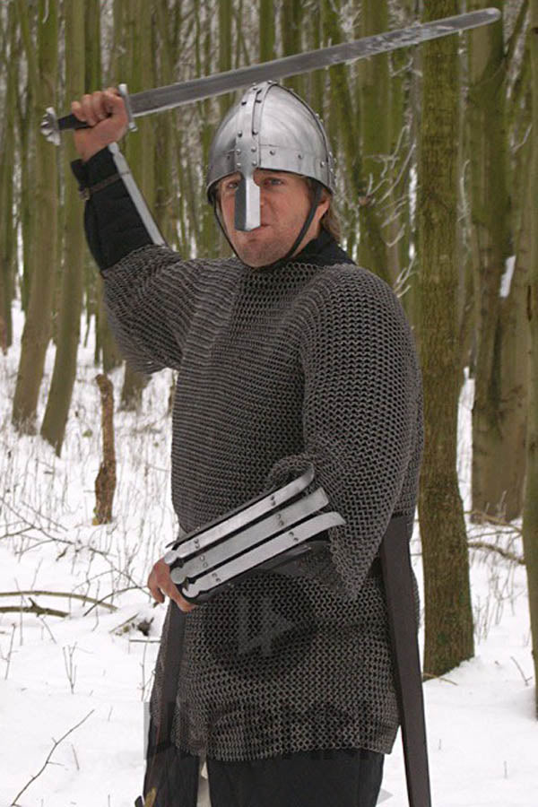 Medieval Chainmail Haubergeon 8 mm Flat Ring - riveted