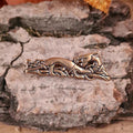 Celtic Brooch Underworld Dog made of Bronze