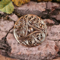 Celtic Triskele Brooch made of Bronze