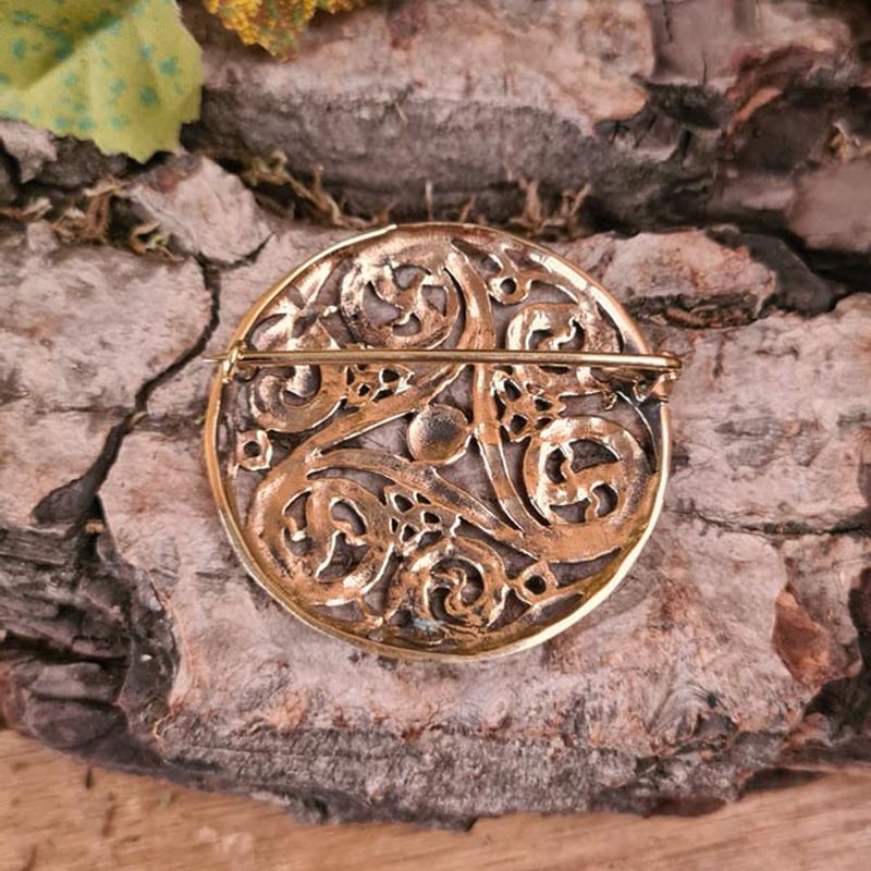 Celtic Triskele Brooch made of Bronze