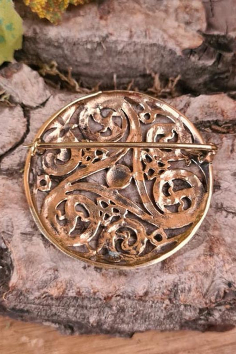 Celtic Triskele Brooch made of Bronze