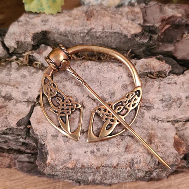 Crixus Celtic Brooch, Bronze