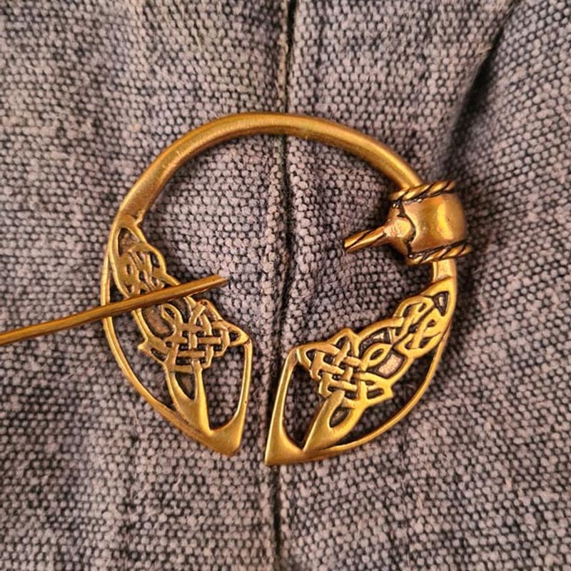 Crixus Celtic Brooch, Bronze