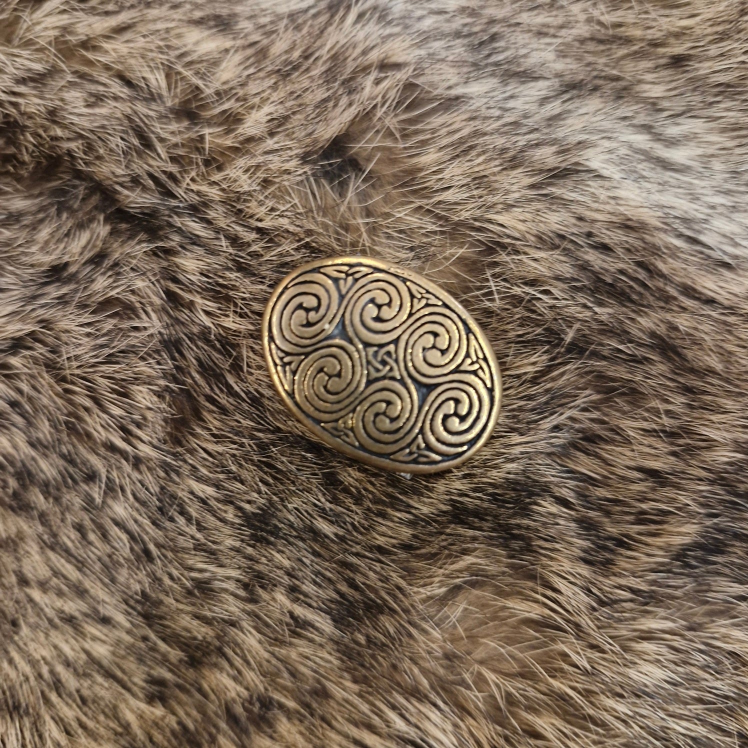 Celtic Pommel with Spiral Pattern in Bronze for DIY Knife Making