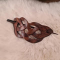 Celtic Wooden Hair Clip - hand-carved