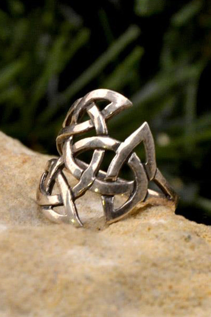 Celtic Silver Ring Trinity Knot