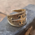 Celtic ring made of bronze