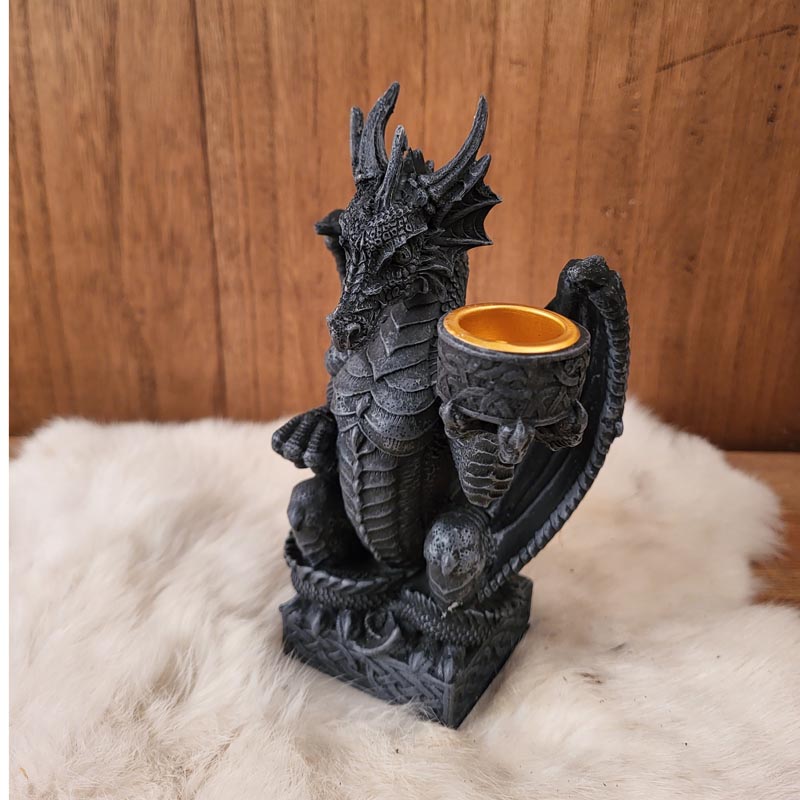 Kleine Kerzenhalter Drache für einzelne Kerze