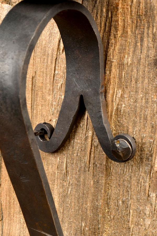Medieval Wall-Mounted Candle Holder - Hand-Forged