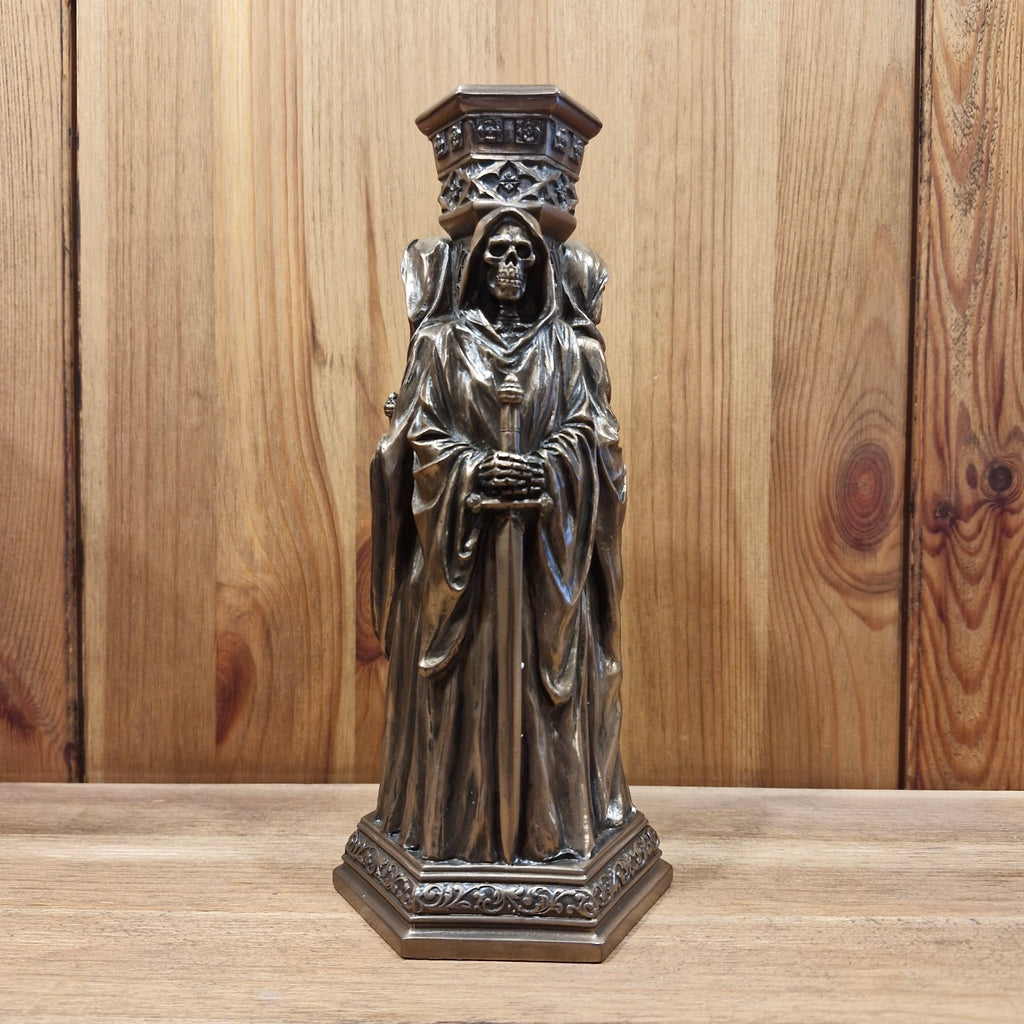 Kerzenständer Grim Reaper - bronziert