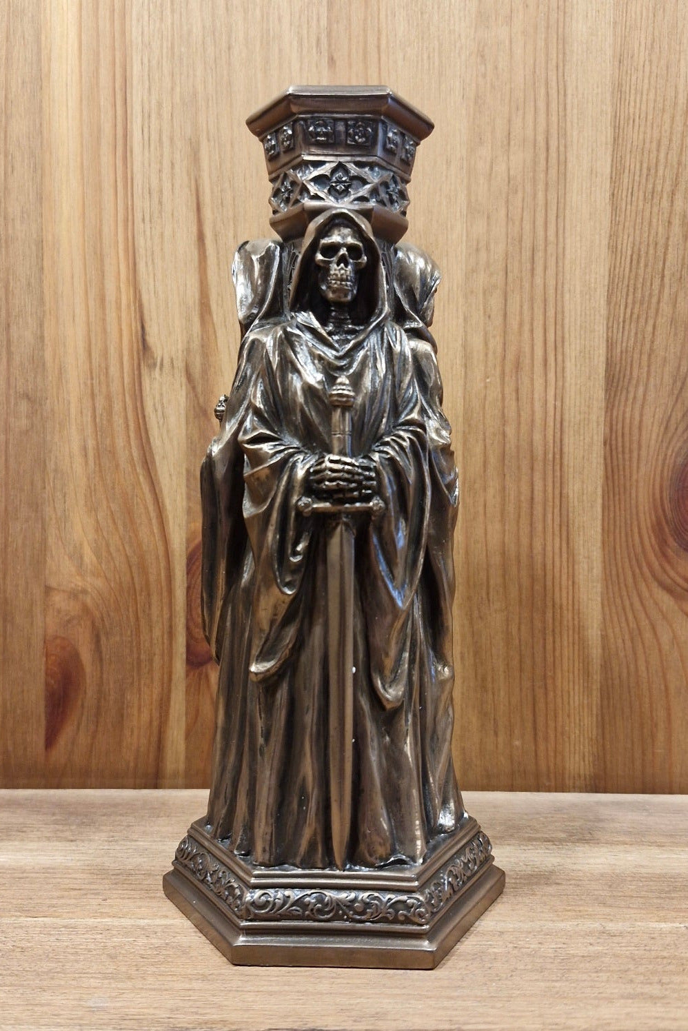 Kerzenständer Grim Reaper - bronziert