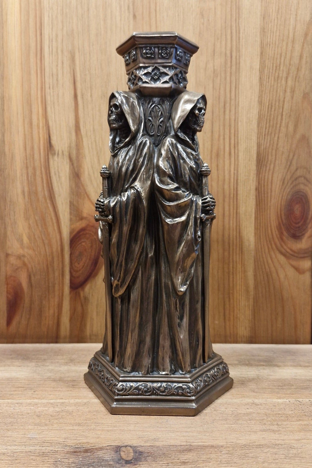 Grim Reaper Candlestick - bronzed
