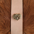 Kievan Rus heart-shaped bronze belt fitting for 3 cm straps - Replica