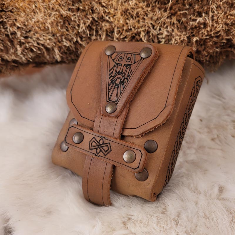 Kleine Gürteltasche Zwerg aus Leder