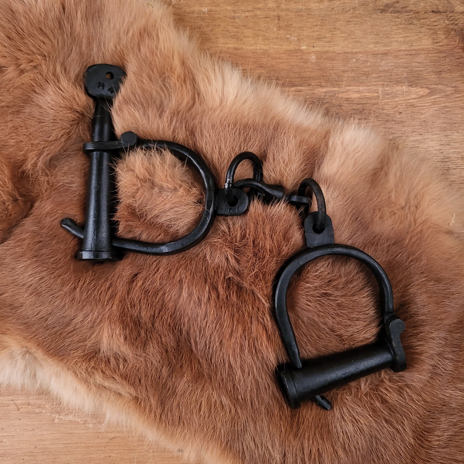 Small Medieval Handcuffs - hand-forged