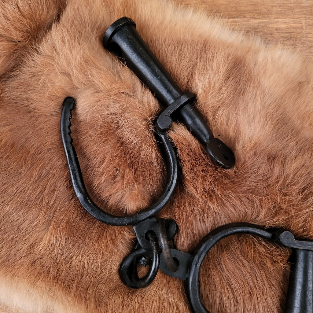 Small Medieval Handcuffs - hand-forged