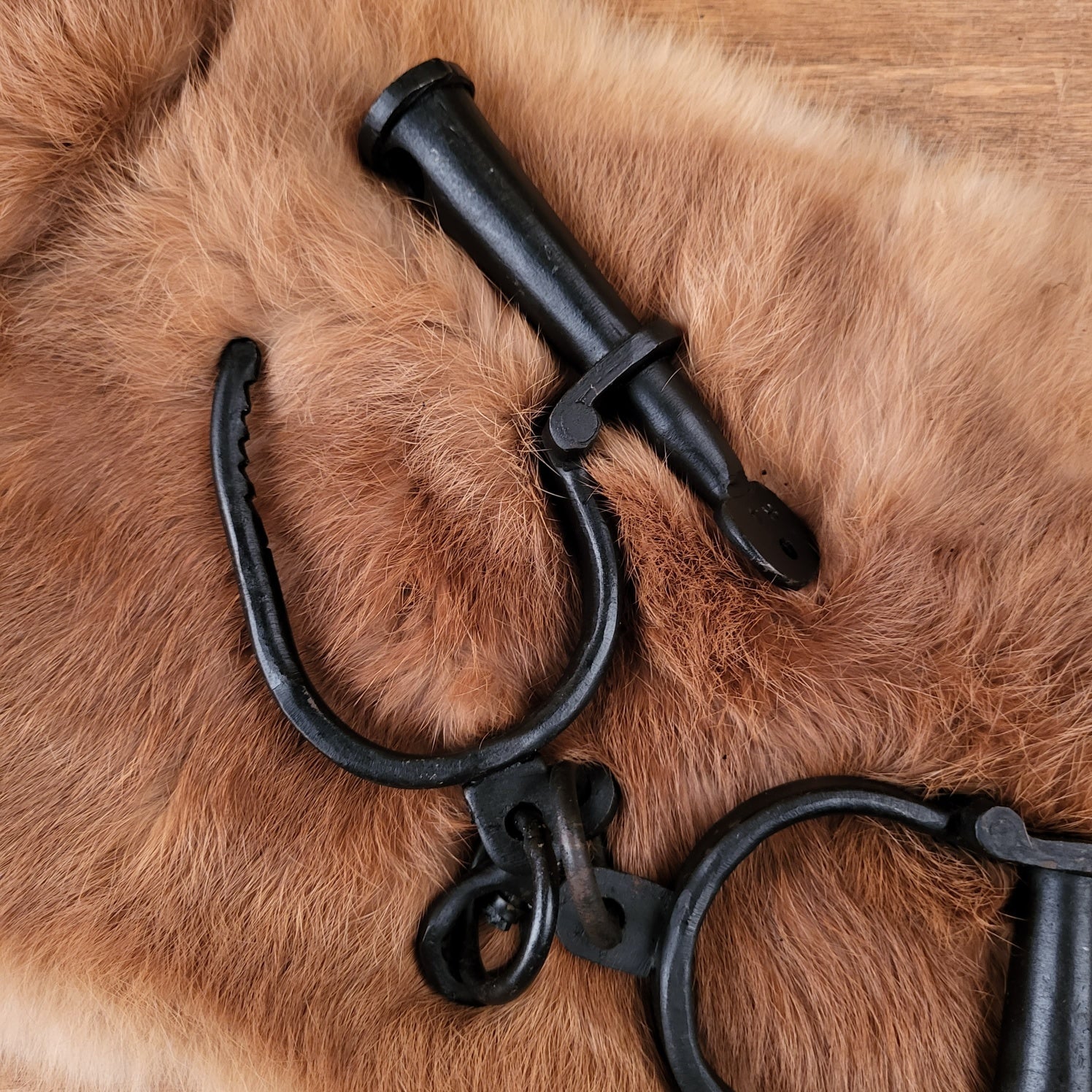 Small Medieval Handcuffs - hand-forged