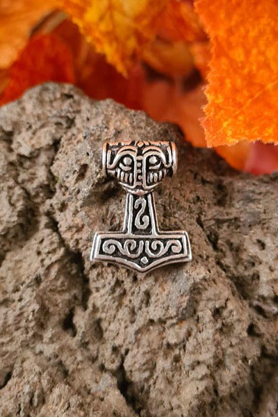 Small Thor's Hammer Baldurson in Silver