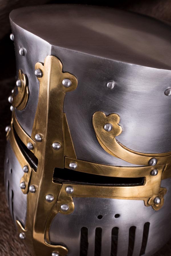 Kreuzritter-Topfhelm 13. Jahrhundert - Replik