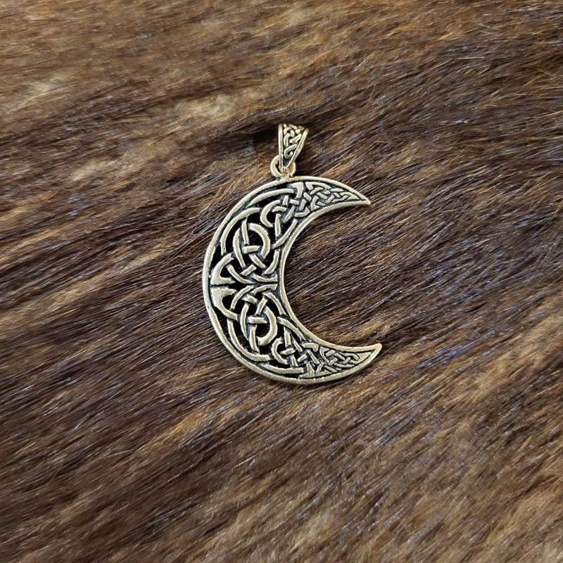 LARP Amulett Halbmond aus Bronze